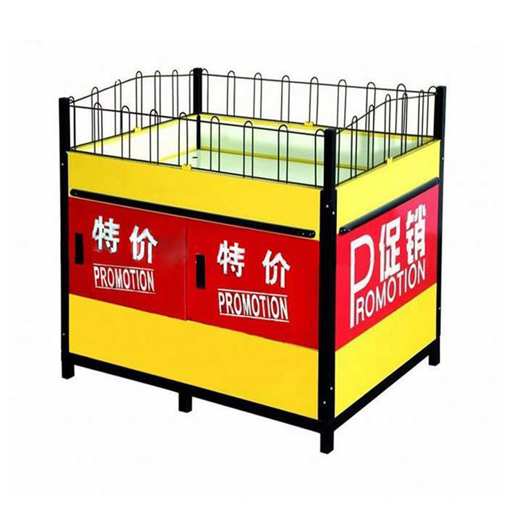 Supermarket exhibition stand promotion table with guardrail