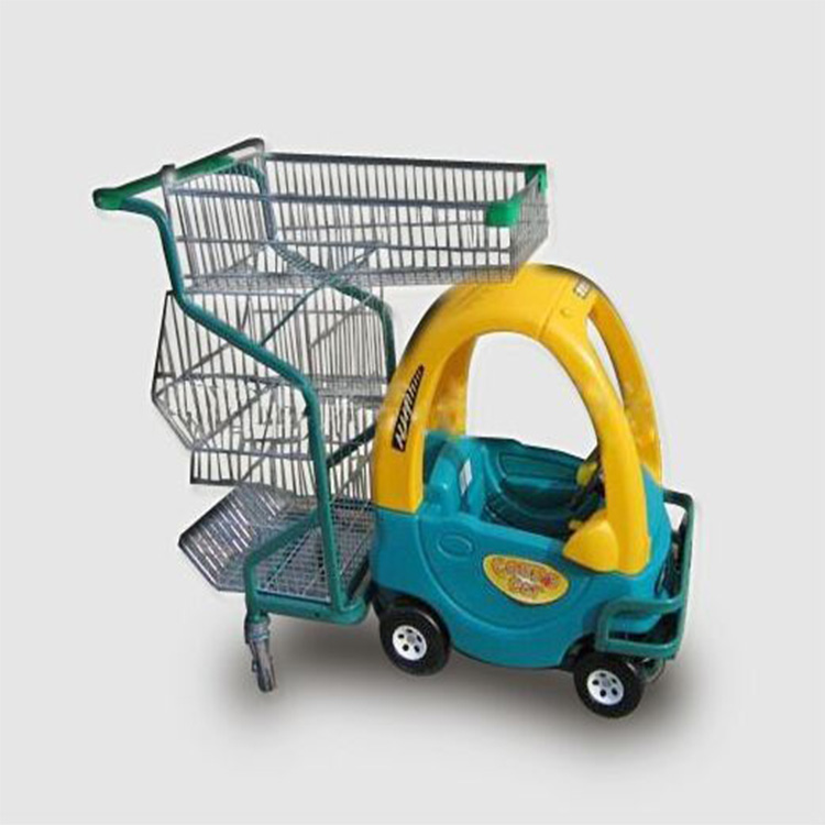 Supermarket kids car shopping trolley