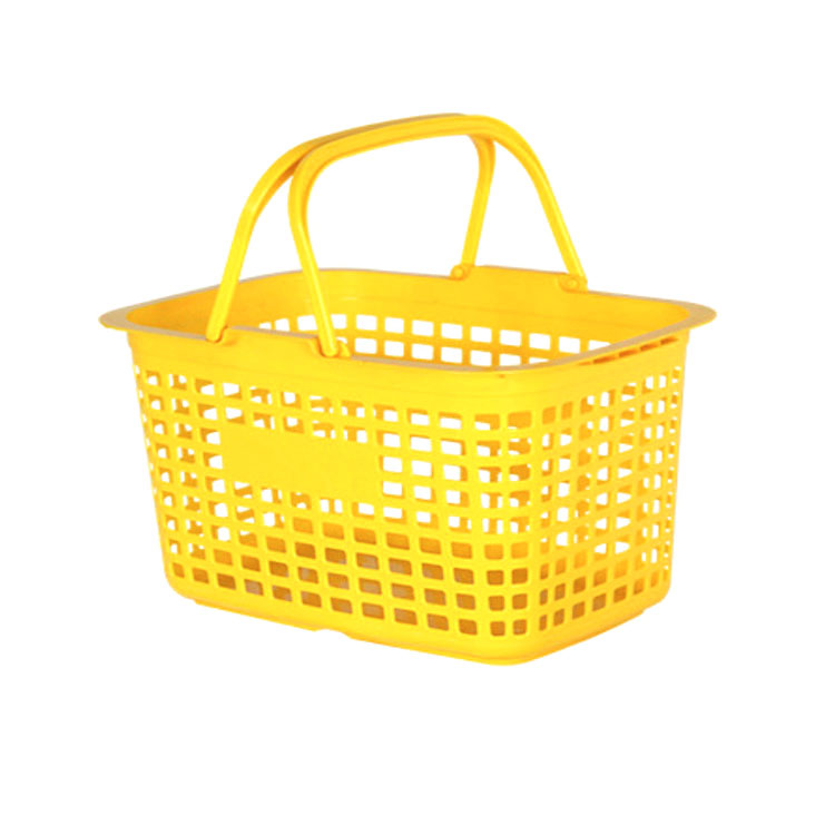 Plastic shopping basket for supermarket