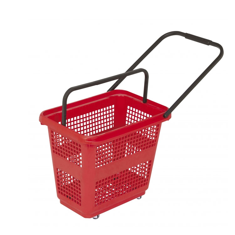 Fashionable shopping basket with wheels