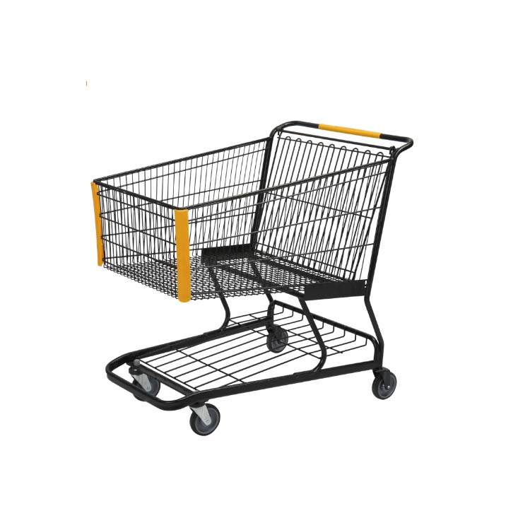 American unfolding hand cart supermarket shopping trolley