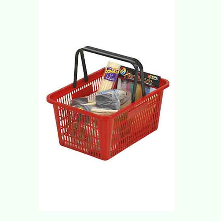Supermarket shopping basket snacks daily necessities storage basket