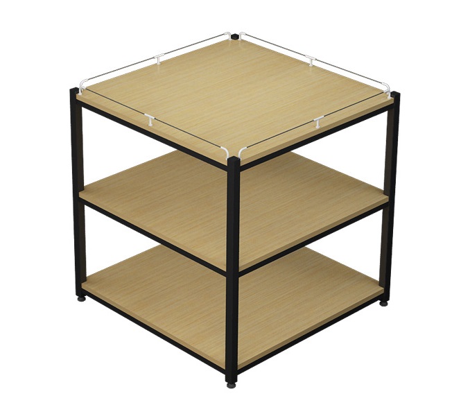 Mall beverage three-tier cabinet promotion table