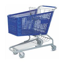 Plastic hand basket shopping trolley