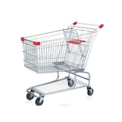 Stainless steel hand push shopping cart